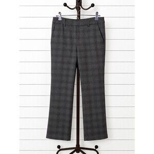 MAISON D'AMELIE Dress Plaid stretch trousers Black Gray M